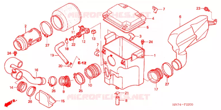 FILTRE A AIR Honda ATV 400 FOURTRAX 2007  TRX400FGA7
