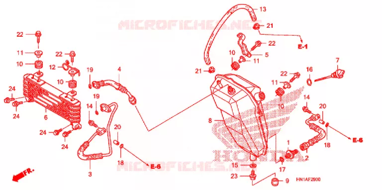 RADIATEUR D'HUILE Honda ATV 400 FOURTRAX 2010  TRX400X9