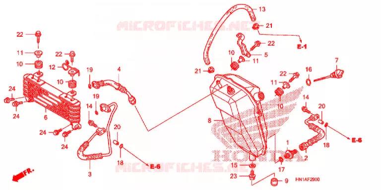 RADIATEUR D'HUILE Honda ATV 400 FOURTRAX 2013  TRX400XD