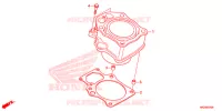 CYLINDRE pour Honda FOURTRAX 420 RANCHER 4X4 AT DCT CAMO de 2016