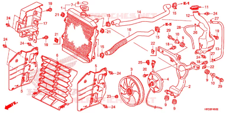 RADIATEUR Honda ATV 420 FOURTRAX 2016  TRX420FA2G