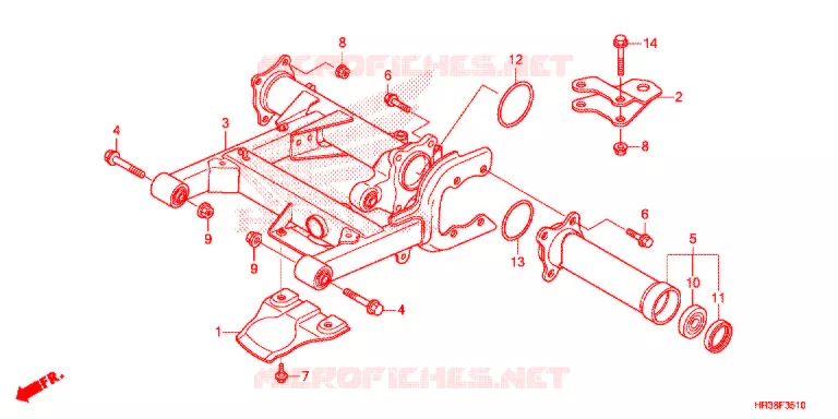 BRAS OSCILLANT Honda ATV 420 FOURTRAX 2016  TRX420FA2G