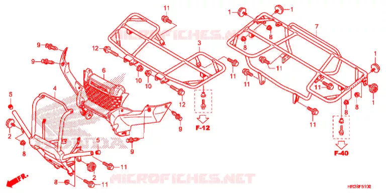 SUPPORT Honda ATV 420 FOURTRAX 2016  TRX420FA2G
