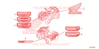 AUTOCOLLANTS pour Honda FOURTRAX 420 RANCHER 4X4 AT DCT IRS EPS de 2016