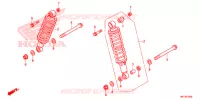 AMORTISSEUR ARRIERE pour Honda FOURTRAX 420 RANCHER 4X4 AT DCT IRS EPS de 2016