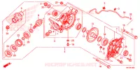 ENGRENAGE FINAL ARRIERE pour Honda FOURTRAX 420 RANCHER 4X4 AT DCT IRS EPS de 2016