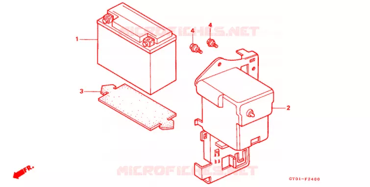 BATTERIE Honda MOTO 90 CUB 1993  C90CMP