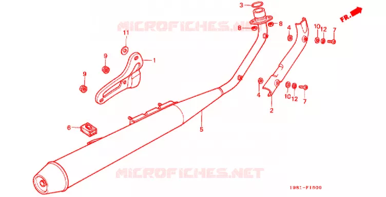 SILENCIEUX D'ECHAPPEMENT Honda MOTO 90 CD 1983  CD90A