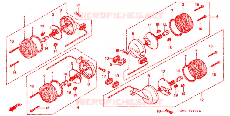CLIGNOTANT Honda MOTO 90 CD 1993  CD90P
