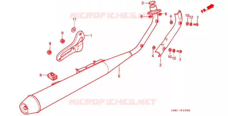 SILENCIEUX D'ECHAPPEMENT Honda MOTO 90 CD 1993  CD90P