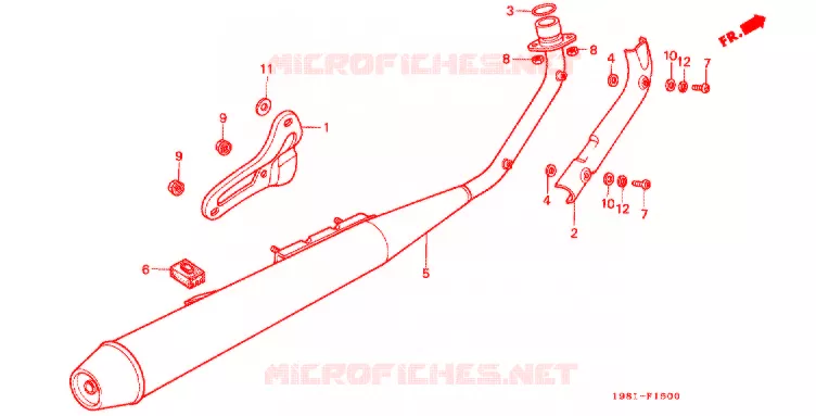 SILENCIEUX D'ECHAPPEMENT Honda MOTO 90 CD 1997  CD90S