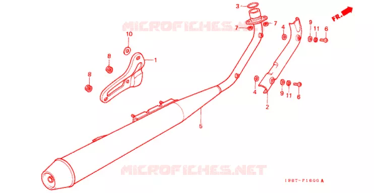 SILENCIEUX D'ECHAPPEMENT Honda MOTO 90 CD 1996  CD90ST
