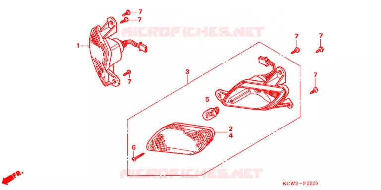 CLIGNOTANT Honda SCOOTER 125 SPACY 2007  CHA125L7