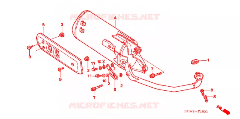 SILENCIEUX D'ECHAPPEMENT Honda SCOOTER 125 SPACY 2008  CHA125L7