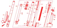 FOURCHE pour Honda CR 80 R BIG WHEEL de 2001