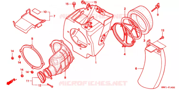 FILTRE A AIR Honda MOTO 80 CR 1998  CR80RBW