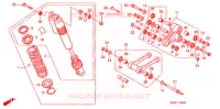 AMORTISSEUR ARRIERE pour Honda CRF 450 R RED de 2008
