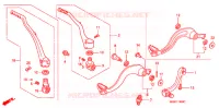 PEDALE   KICK pour Honda CRF 450 R RED de 2008