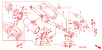 SILENCIEUX D'ECHAPPEMENT  pour Honda CRF 450 R RED de 2008