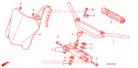 TUYAU DE GUIDON/PONT SUPERIEUR  pour Honda CRF 450 R RED de 2008