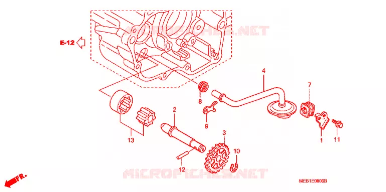 POMPE A HUILE Honda MOTO 450 CRF 2008  CRF450R8