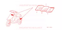 AUTOCOLLANTS pour Honda SB 50 PAL de 1987
