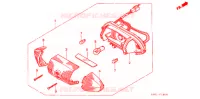 FEUX ARRIERE (1) pour Honda SB 50 PAL de 1987