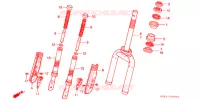FOURCHE pour Honda SB 50 PAL de 1987