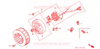 ALTERNATEUR pour Honda TACT 50 BASIC de 1990