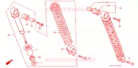AMORTISSEUR ARRIERE pour Honda TACT 50 BASIC de 1990