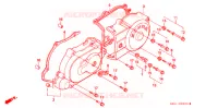 COUVERCLE GAUCHE pour Honda TACT 50 BASIC de 1990