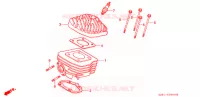CULASSE   CYLINDRE pour Honda TACT 50 BASIC de 1990