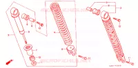 AMORTISSEUR ARRIERE pour Honda TACT 50 STAND UP de 1990