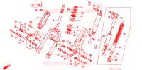 FOURCHE pour Honda TACT 50 STAND UP de 1990