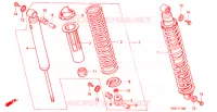 AMORTISSEUR ARRIERE pour Honda TL125 FIELD TRIPPER de 1986