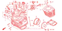 CYLINDRE pour Honda TL125 FIELD TRIPPER de 1986