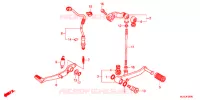 PEDALE pour Honda CBR 400 R ABS de 2017