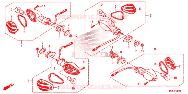 CLIGNOTANT Honda MOTO 1000 AFRICA-TWIN 2017  CRF1000AH