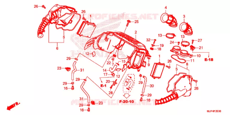 FILTRE A AIR Honda MOTO 1000 AFRICA-TWIN 2017  CRF1000DH