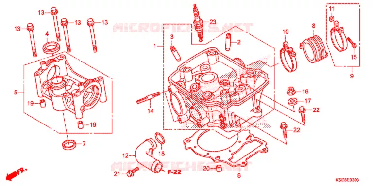CULASSE Honda MOTO 150 CRF 2017  CRF150RH