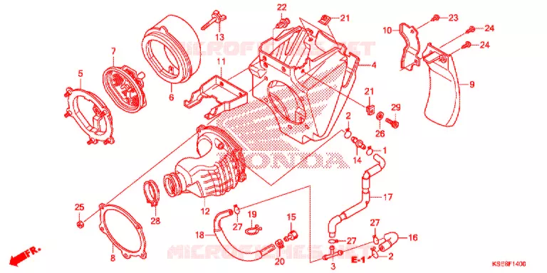 FILTRE A AIR Honda MOTO 150 CRF 2017  CRF150RH