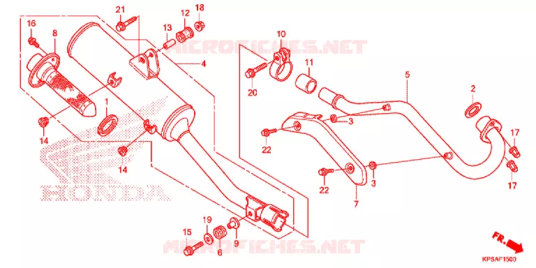 SILENCIEUX D'ECHAPPEMENT Honda MOTO 230 CRF 2017  CRF230FH