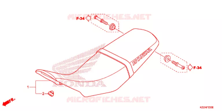 SELLE Honda MOTO 250 CRF 2017  CRF250LAH