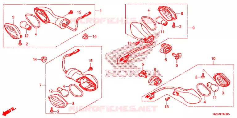 CLIGNOTANT (CRF250L/LA) Honda MOTO 250 CRF 2017  CRF250LH