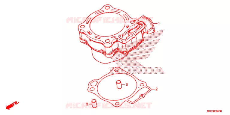 CYLINDRE Honda MOTO 450 CRF 2017  CRF450RXH