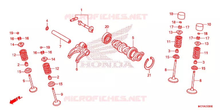 ARBRE A CAMES - SOUPAPE Honda MOTO 450 CRF 2018  CRF450XH