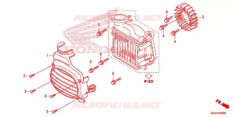 VENTILATEUR ET COUVERCLE DE RADIATEUR Honda SCOOTER 50 RUCKUS 2017  NPS50H_A