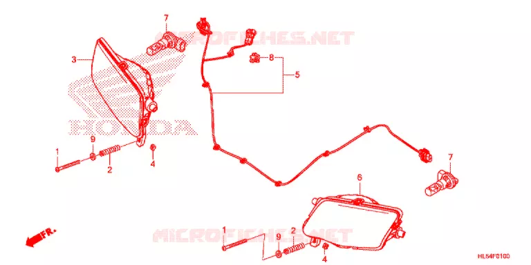 PHARE Honda ATV 500 PIONEER 2017  SXS500MH