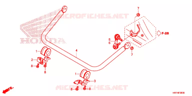 BARRE ANTI ROULIS Honda ATV 420 FOURTRAX 2017  TRX420FA6H