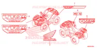 AUTOCOLLANTS pour Honda FOURTRAX 500 FOREMAN RUBICON 4X4 AT IRS DCT EPS de 2017